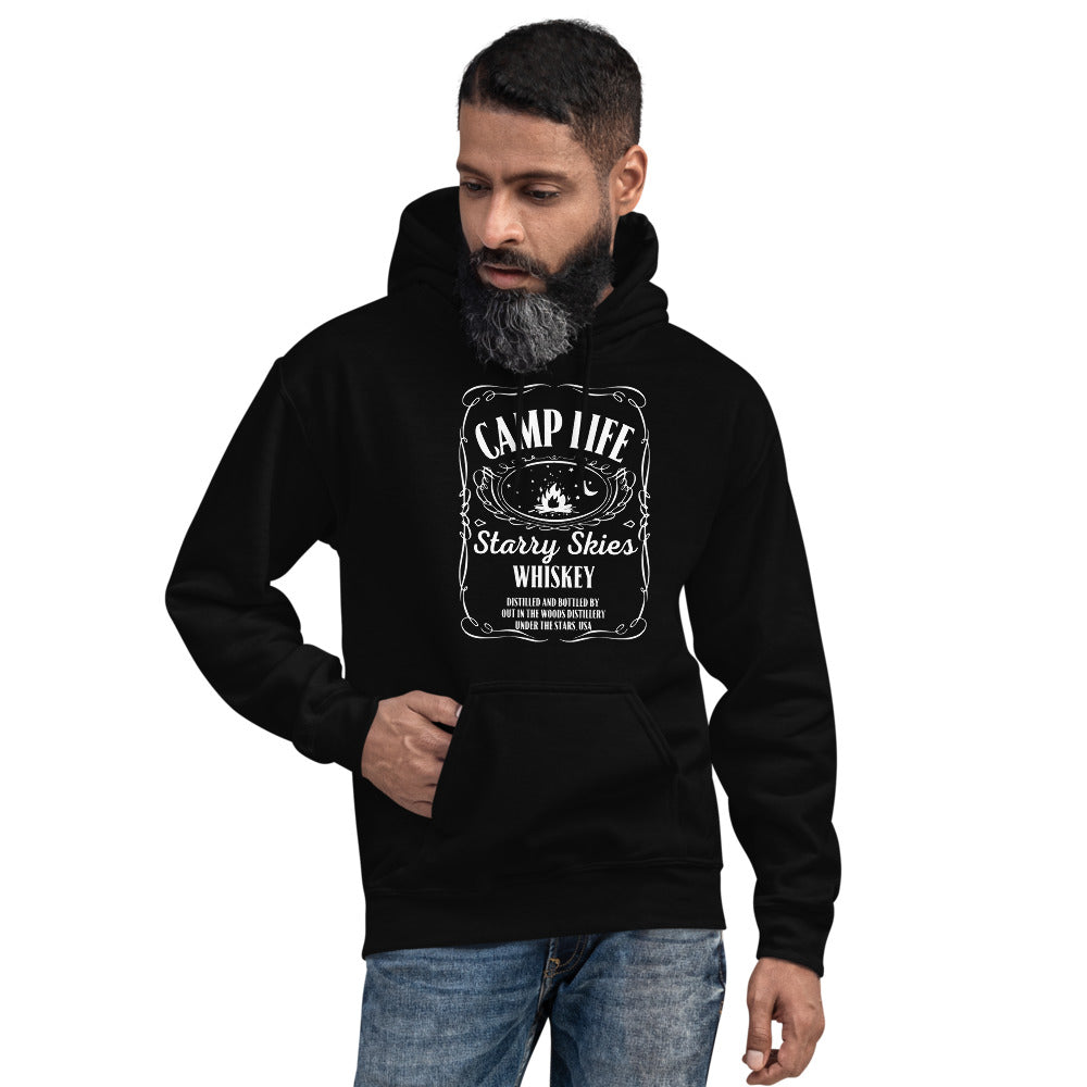 Jack Daniel's Inspired Hoodie-Camping Starry Night