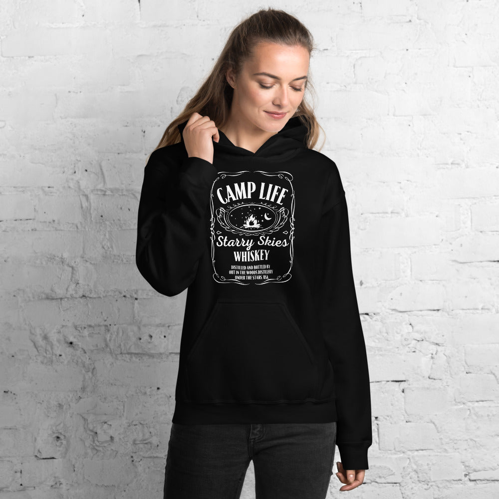 Jack Daniel's Inspired Hoodie-Camping Starry Night