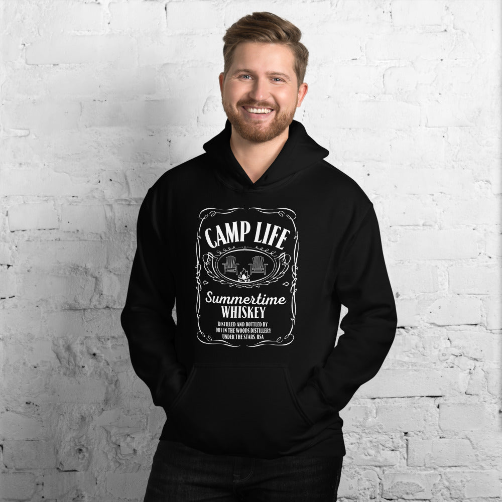 Jack Daniel's Inspired Hoodie-Camping Summertime Whiskey