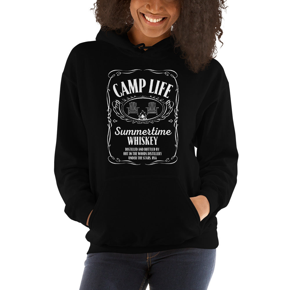 Jack Daniel's Inspired Hoodie-Camping Summertime Whiskey